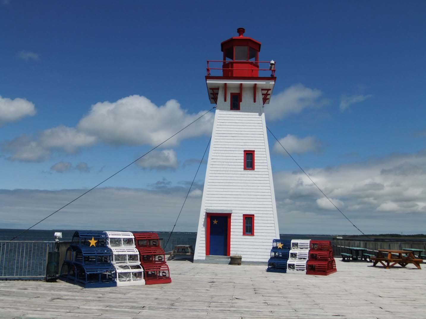 Acadian lighthouse in Shippagan, New Brunswick