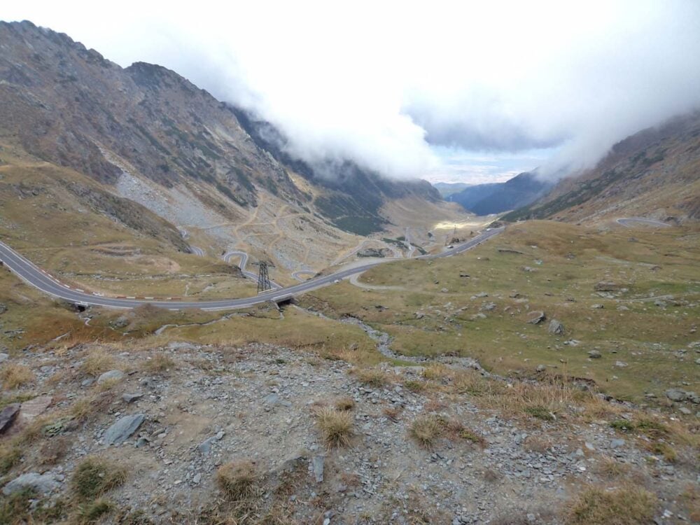 the-way-down-transfagarasan road romania