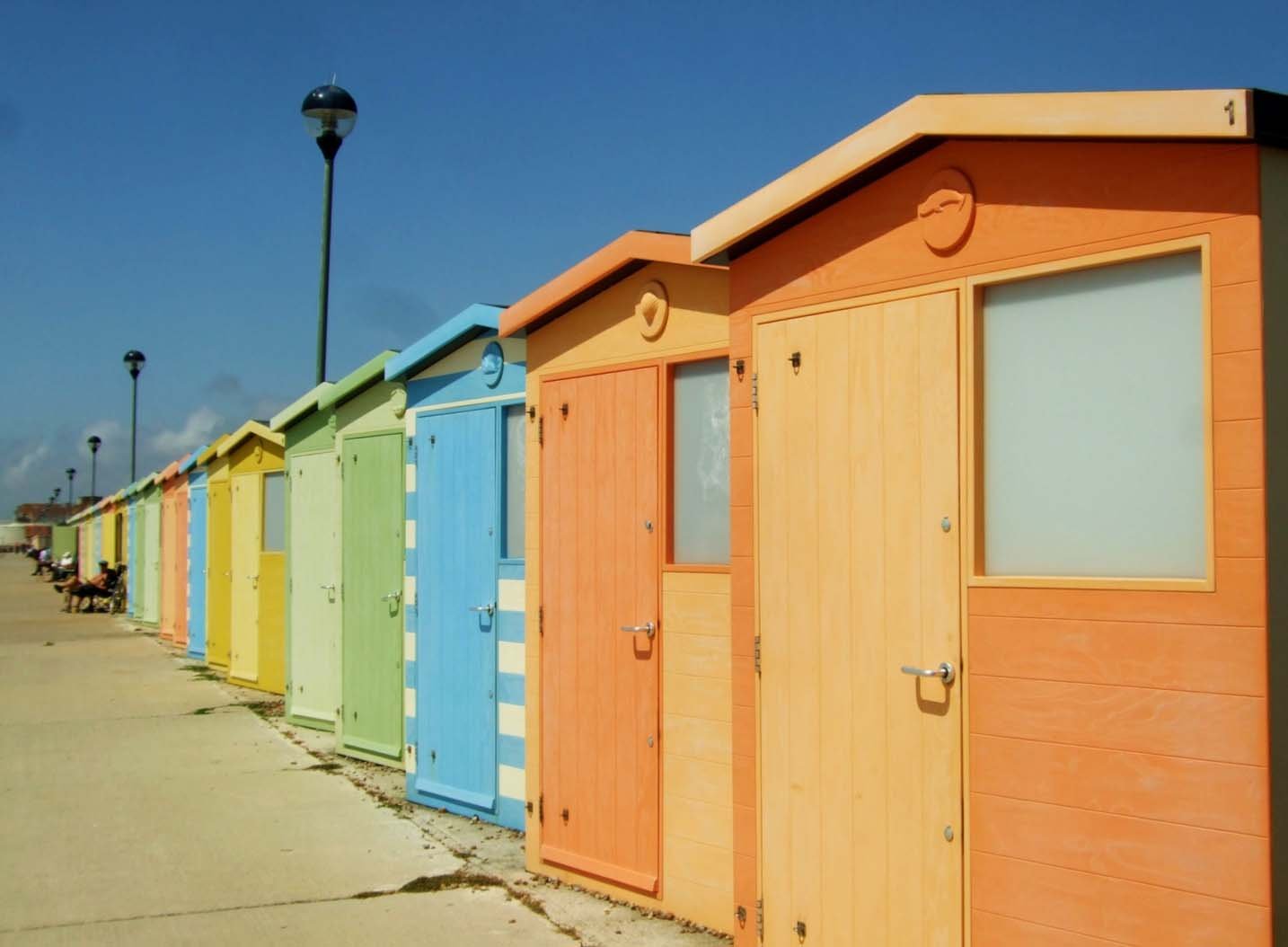 Seaford beach huts East Sussex