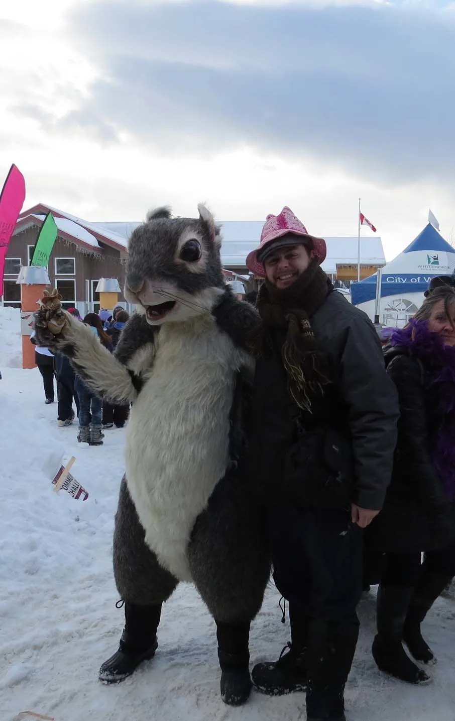 Squirel mascot redezvous festival