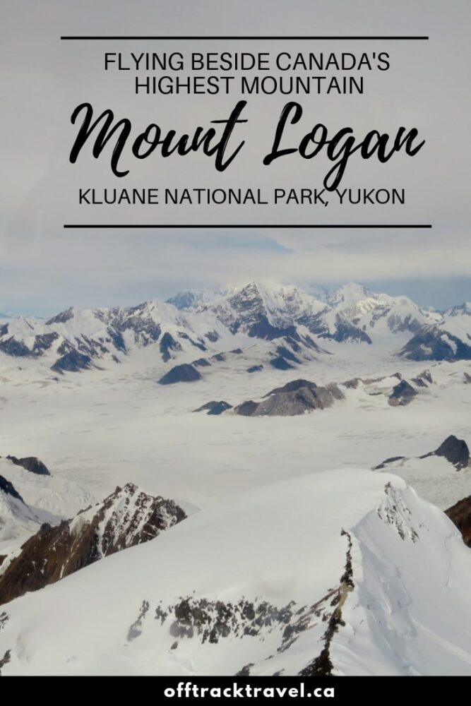 The easiest way to see the tallest mountain in Canada, Mt Logan, is to take a small plane flight above Kluane National Park. It's an awe inspiring experience you will never forget. offtracktravel.ca
