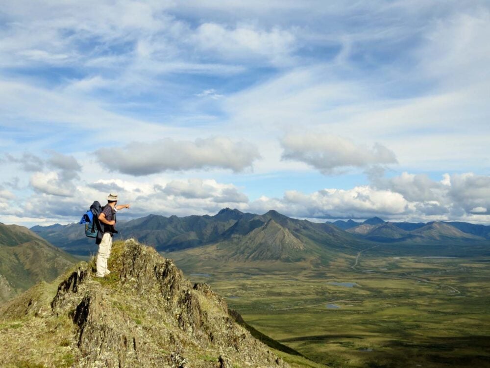 JR on top of the world Rake Mountain Tombstone Yukon