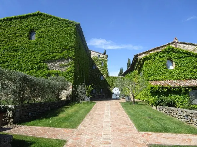 The grand converted castle we stayed in, Umbria