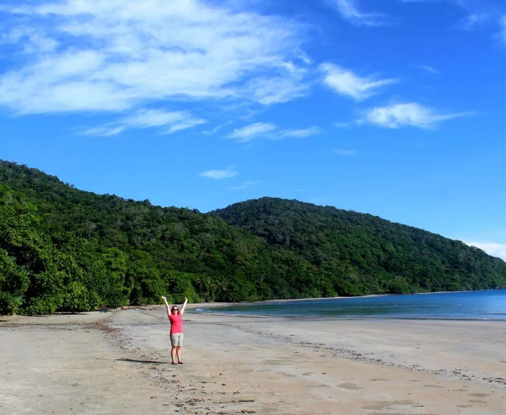 Gemma at cape tribulation beach daintree 