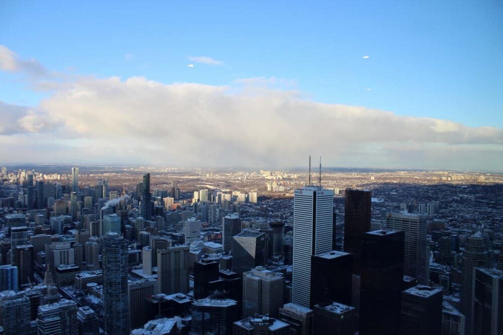 Toronto skyline from CN Tower