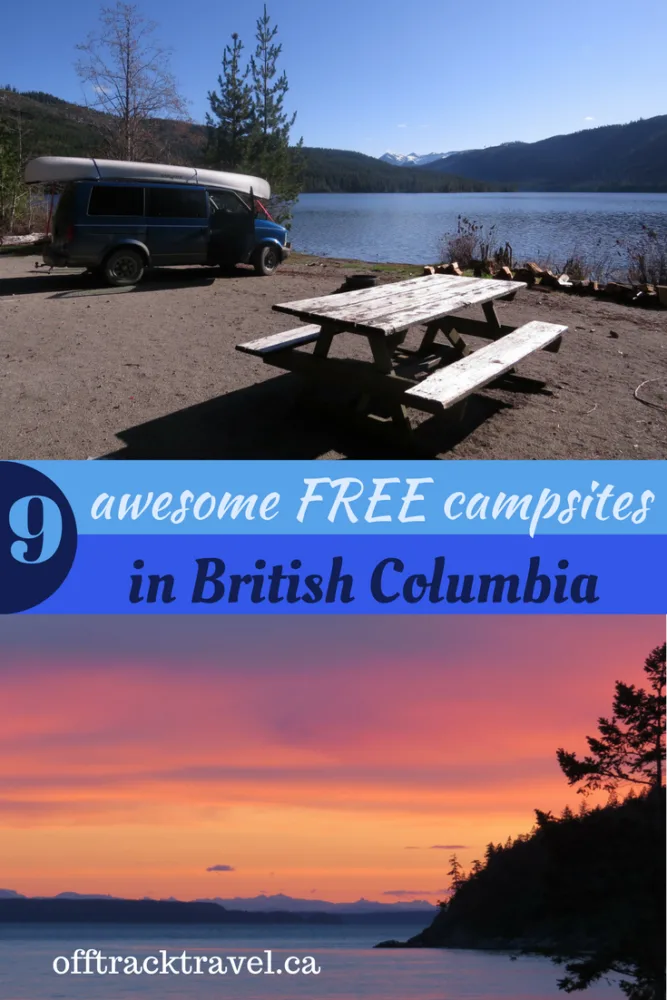 Free campsite in BC