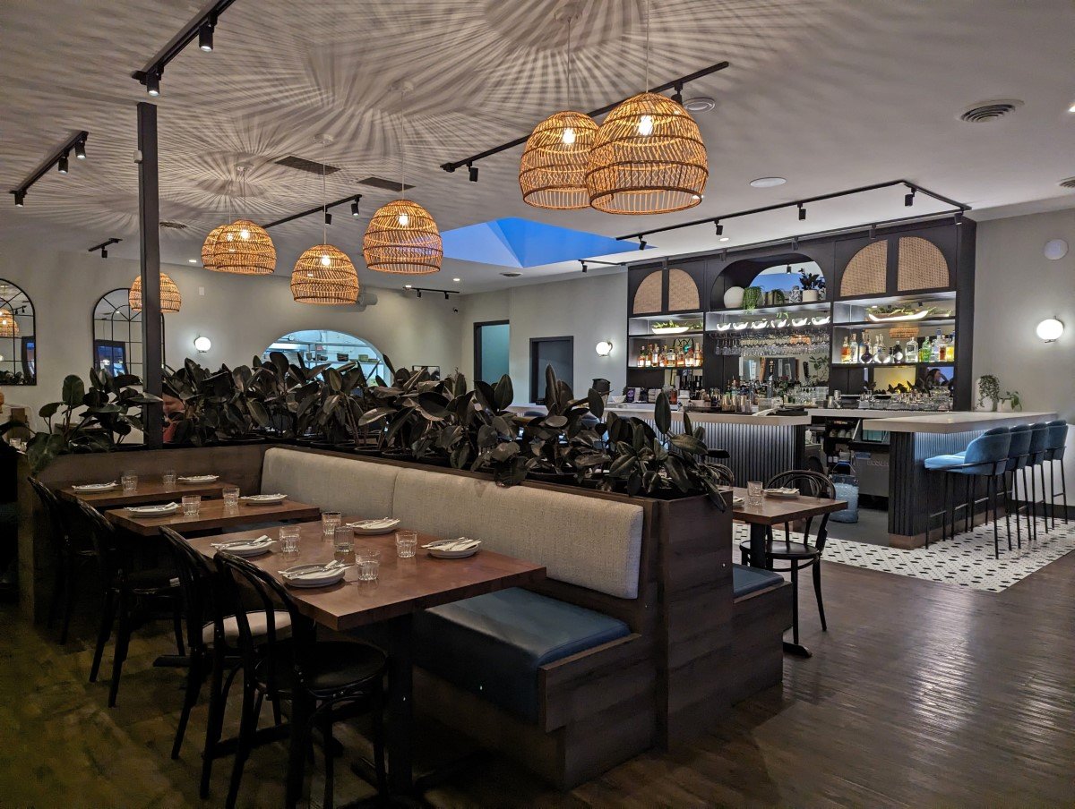 Side view of Kin and Folk restaurant in Penticton