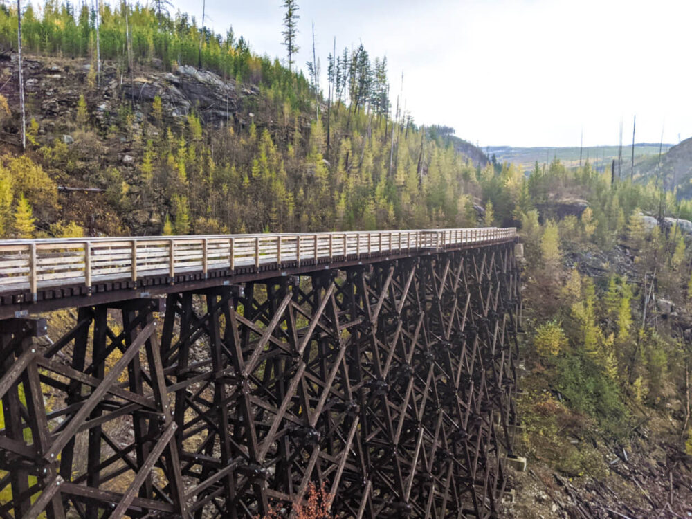 Hiking the Myra Canyon Trestles near Kelowna, British Columbia