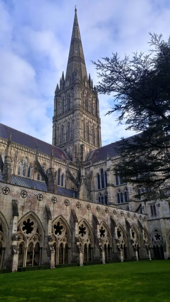 Walking the Great Stones Way long distance trail - Salisbury Cathedral