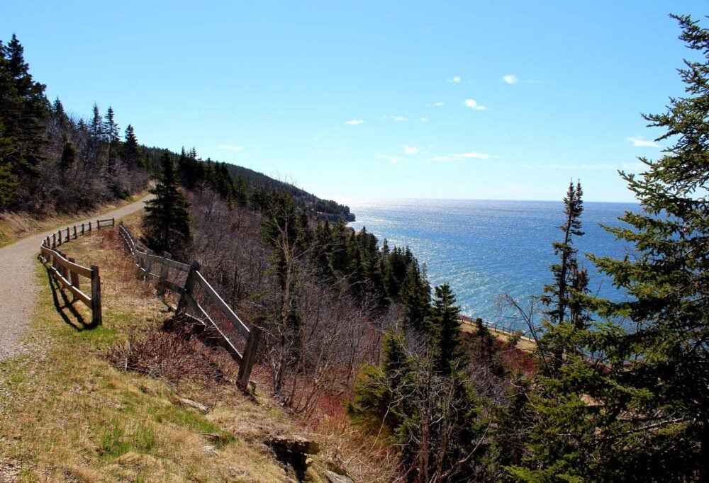 Coastal views on Cap Gaspe hike, Forillon National Park hiking