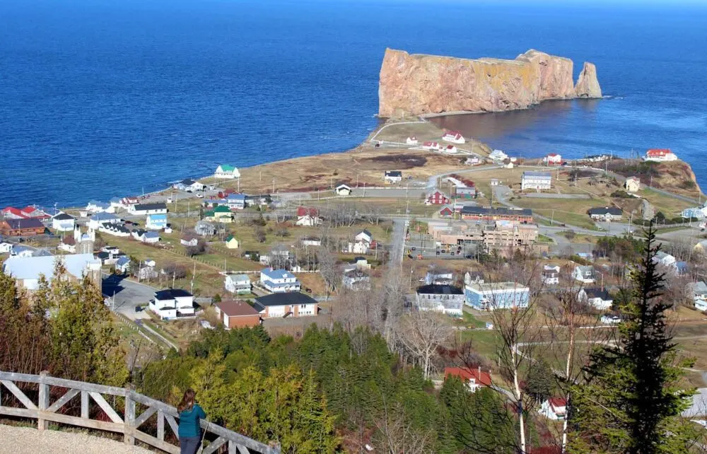 Viewpoint above Perce Rock, Gaspe Peninsula - quebec parks