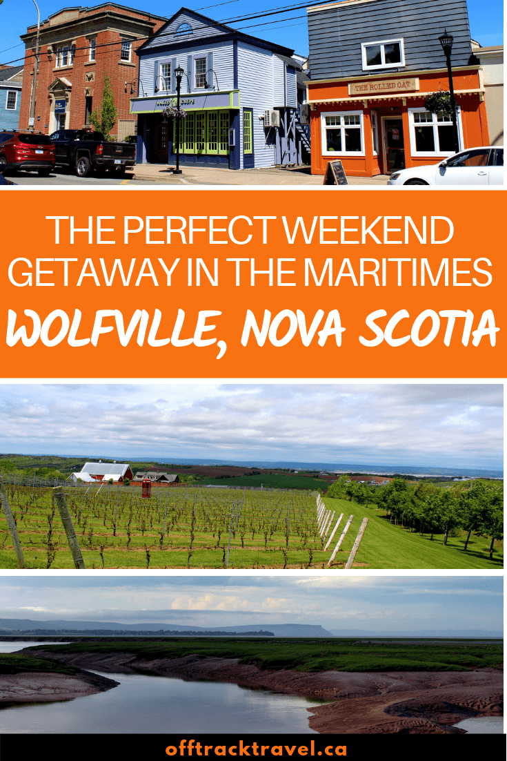 Just an hour's drive away from Halifax is Wolfville, a little gem of a gateway to the bountiful Annapolis Valley. For a place with a year-round population of only around 5000 people, Wolfville kicks well above its weight on the 'things to do' front. For this reason, Wolfville is an ideal weekend gateway in the Maritimes region of Canada. offtracktravel.ca