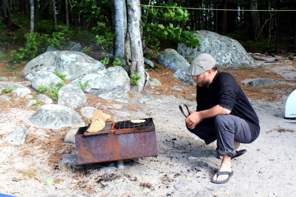 Cooking in Kejimkujik national park