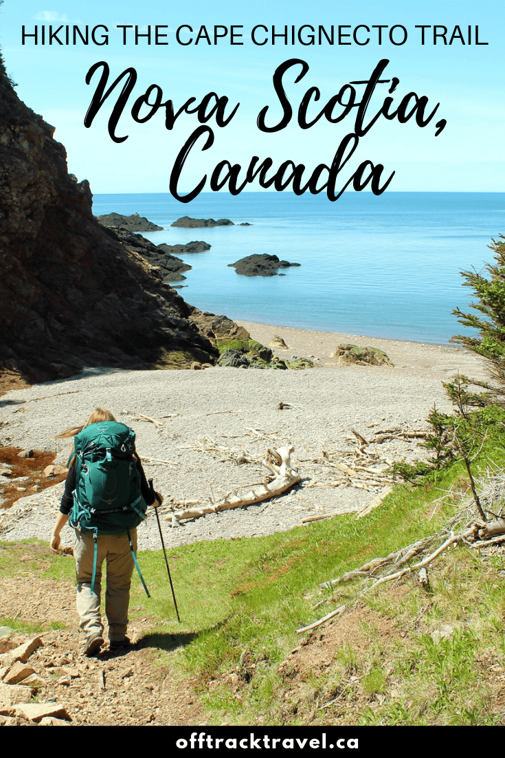 Cape Chignecto Provincial Park hosts one of the few multi-day backpacking trails in Nova Scotia. It is quality over quantity in this case, as the Cape Chignecto Coastal Trail provides a beautiful, varied and challenging hike, showcasing the power of the huge Bay of Fundy tides. This is a backpacking trip not to miss! offtracktravel.ca