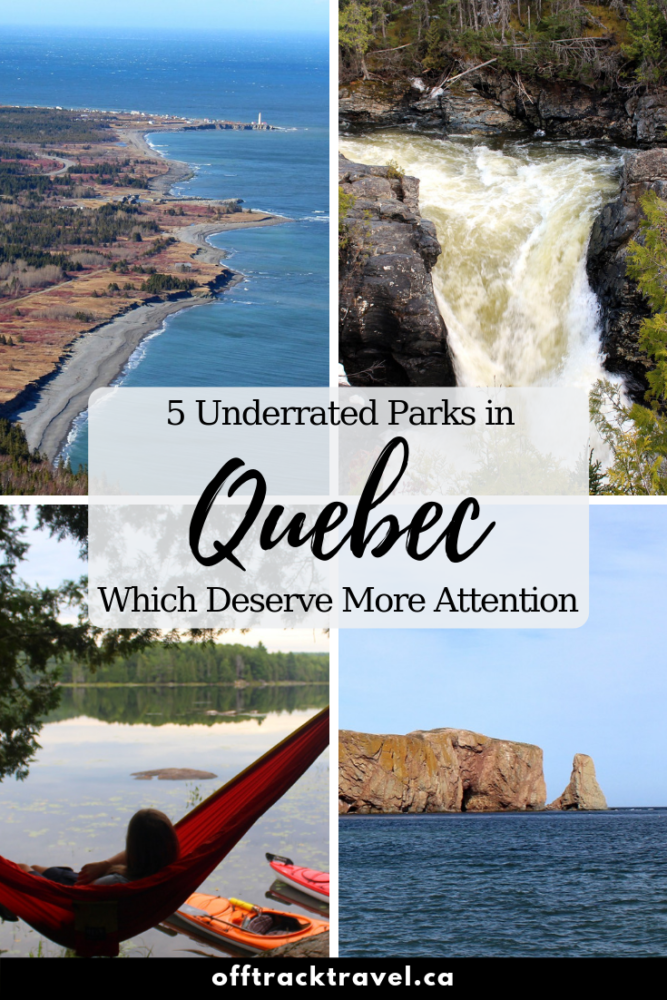As the largest province in Canada, Quebec hosts a wide array of wilderness from mountainous plateaus, boreal forest to rugged coastal cliffs and lowland plains. There is a large network of national, provincial and regional parks that protect and share these landscapes - click here to read about few of them that deserve a little more attention. offtracktravel.ca