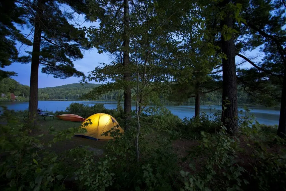 canoe camping in gatineau park quebec