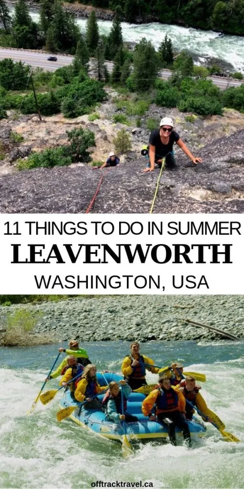 Anyone who only stops to grab a bratwurst, drink a beer and admire the wooden balconies and tiered roofs, would be missing out on the incredible range of things to do in Leavenworth. Here's a complete list! offtracktravel.ca