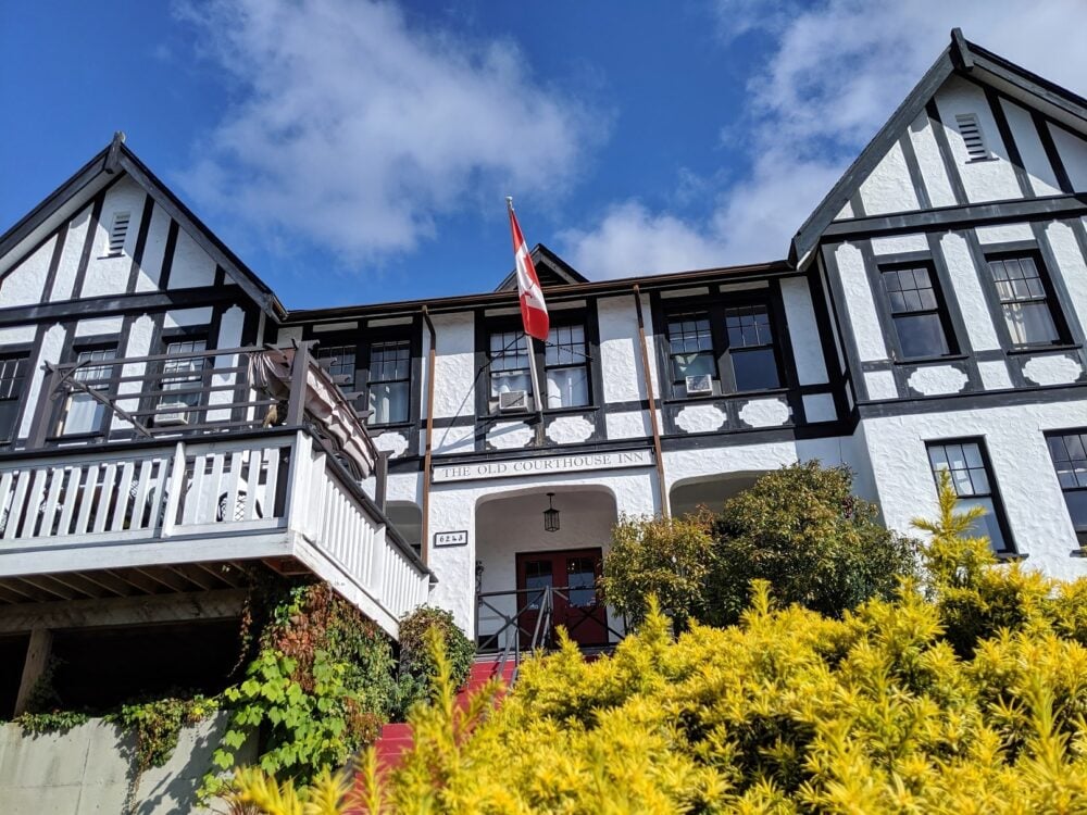 Tudor style courthouse in Townsite, Powell River