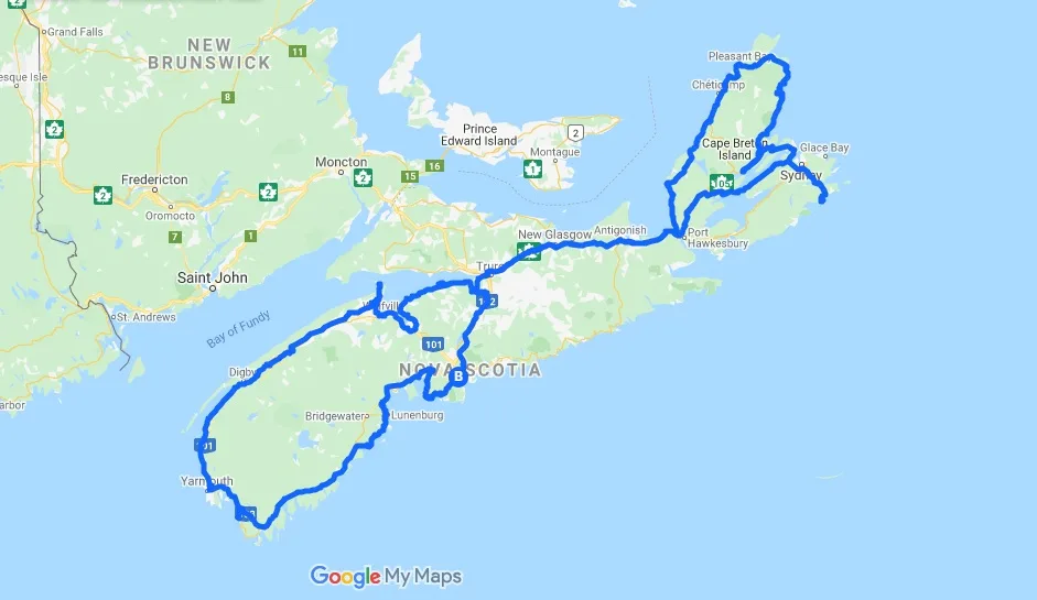 Road Map Of Nova Scotia 7 Must Do Nova Scotia Road Trips: Itineraries, Tips + Maps