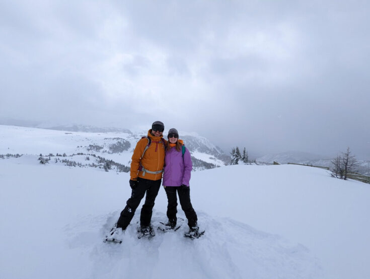 The Best Snowshoeing in Banff Sunshine Meadows on the Continental Divide
